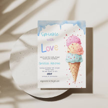 Baby Shower-fest med Sprinkled with Love Glass-ism