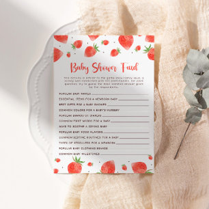 Baby Shower Feud Game, Berry Sweet Baby Shower Inbjudningar