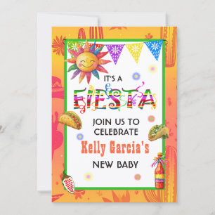 Baby Shower Fiesta Inbjudningar