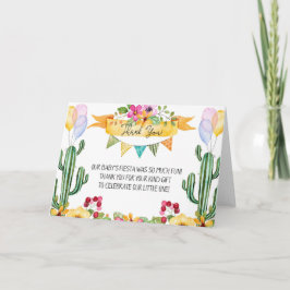 Baby Shower Fiesta Tack Kort