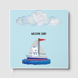 Baby Shower Foil Guest Book 