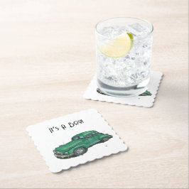 Baby shower for a boy, sedan underlägg papper