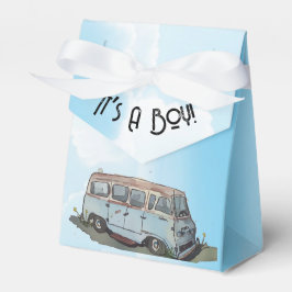 Baby shower for a boy, van and sedan presentaskar