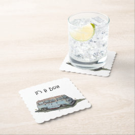 Baby shower for a boy, van underlägg papper