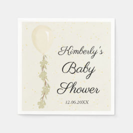 Baby Shower för ballongen för kute-Cream Pappersservett
