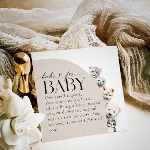 Baby Shower för begäran om babykläder för vinterdj Tilläggskort