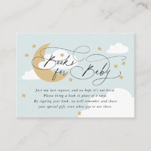 Baby Shower för begäran om bebisen måne och stjärn Tilläggskort