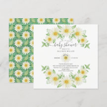 Baby Shower för Blommigt av färsk Daisy