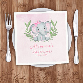 Baby Shower för Blommigt för flicka i den tropiska Pappersservett