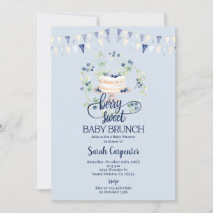 Baby Shower för Blueberry Baby Brunch Inbjudningar
