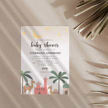 Baby Shower för Cute Desert Thmet Camel Handflatan