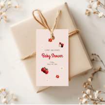 Baby Shower för Cute Ladybug Flowers