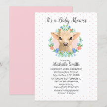 Baby Shower för Cute Rosa Girls Blommigt  Flickor
