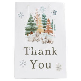 Baby Shower för Cute Winter-kaniner