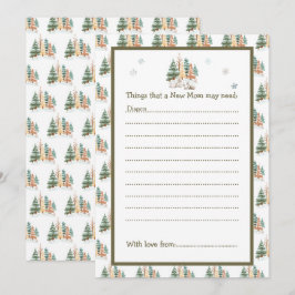 Baby Shower för Cute Winter-kaniner Inbjudningar