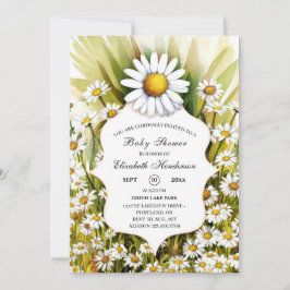 Baby Shower för Daisy för liten Anpassningsbar Inbjudningar