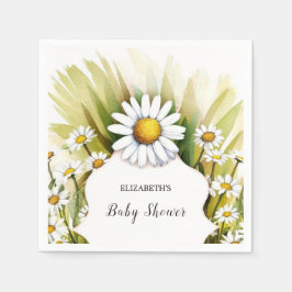 Baby Shower för Daisy för liten Anpassningsbar Pappersservett