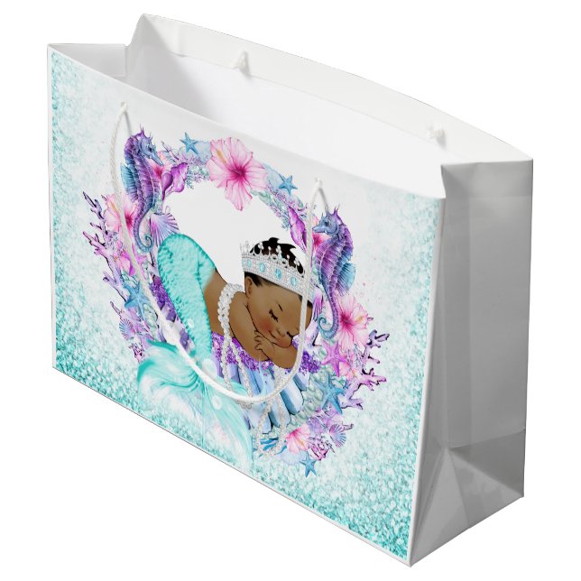 Baby Shower för etnisk Sjöjungfru (Baksidan Vinklad)