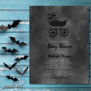 Baby Shower för Gotham Vintage Fladdermus Barnvagn Vykort