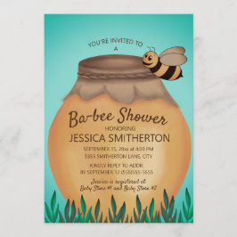 Baby Shower för honung Pot och honungsbi Inbjudningar