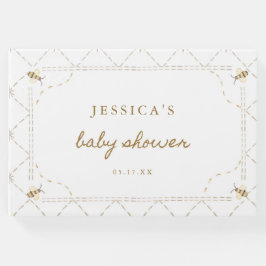 Baby Shower för honungsbi teme Gästböcker