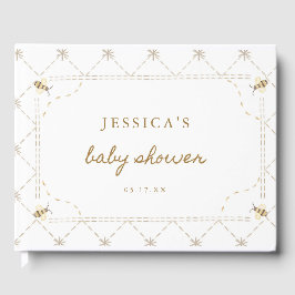 Baby Shower för honungsbi teme Gästböcker