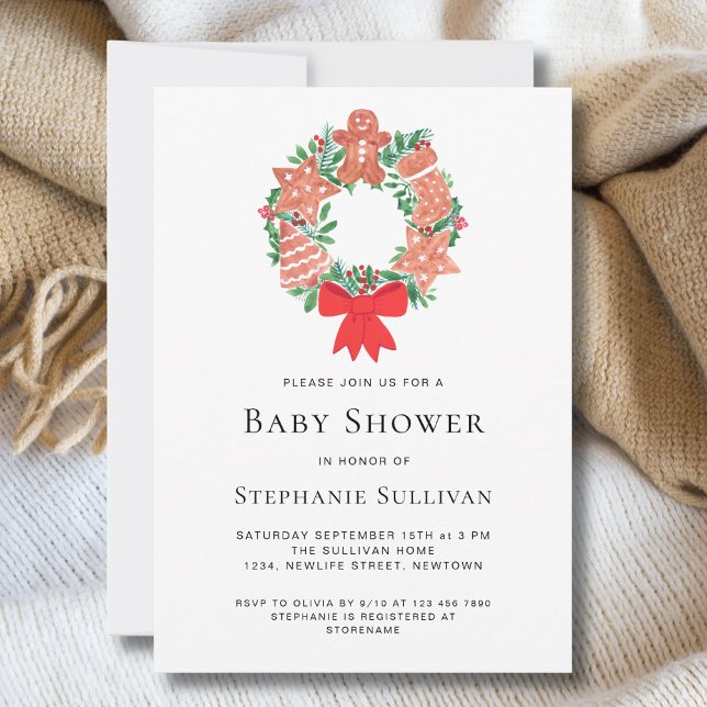 Baby Shower för julbröd Inbjudningar (Skapare uppladdad)