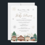 Baby Shower för julbyn Inbjudningar<br><div class="desc">Den här inbjudan till julbyns babydusch är perfekt för ett snöduschtema. Vintagens utformning och bild av teckningar ge gör att du får en mysigt känsla för evenemanget.</div>