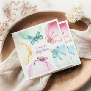 Baby Shower för julflicka Pappersservett