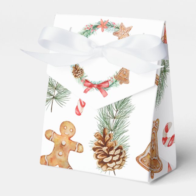 Baby Shower för julfransbarn Presentaskar (Framsidan Sidan)