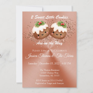 Baby Shower för julklapp för nybörjare Inbjudningar