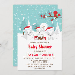 Baby Shower för jultomtskläder Inbjudningar