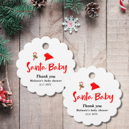 Baby Shower för julvinter i Baby Gåvor Etiketter