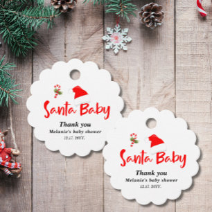Baby Shower för julvinter i Baby Gåvor Etiketter