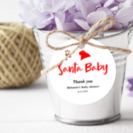 Baby Shower för julvinter i Baby Gåvor Etiketter