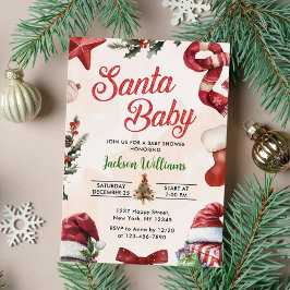 Baby Shower för julvinter i Baby Inbjudningar