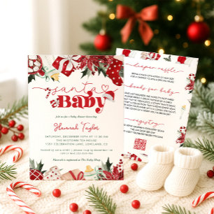 Baby Shower för julvinter i Baby Inbjudningar