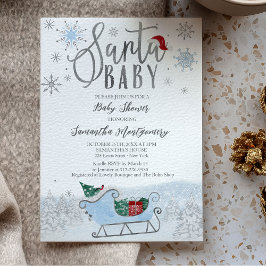 Baby Shower för julvinter i Baby Inbjudningar
