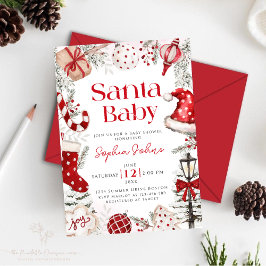 Baby Shower för julvinter i Baby Inbjudningar