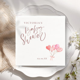 Baby Shower för könsneutral ballongskript för Eleg Pappersservett