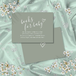 Baby Shower för könsneutral Bok-begäran Tilläggskort
