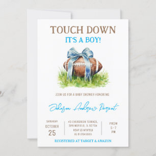 Baby Shower för lilla Pojke-fotboll Inbjudningar