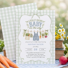 Baby Shower för Lokalt Uppvuxen Pojke Inbjudningar