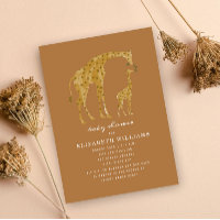 Baby Shower för mamma & Baby Giraffe Goldenrod Neu