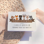 Baby Shower för matlagningsdjur | TACK<br><div class="desc">Skapa din egen "Cute Woodland Animals Baby Shower" | Tack". Utformad med Cali-grafik.</div>