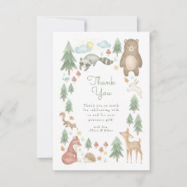 Baby Shower för matlagningsdjur Tack Kort