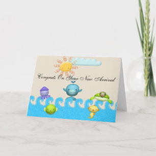 Baby Shower för matsalsdjur Kort
