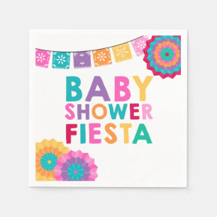 Baby shower för mexikan för Fiestababy Pappersservett