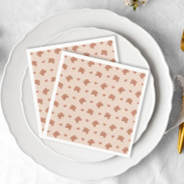 Baby Shower för minimal Nalle-Neutralt för vänteti Pappersservett