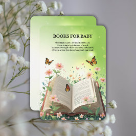 Baby Shower för modern Garden Storybook Blommigt Tilläggskort